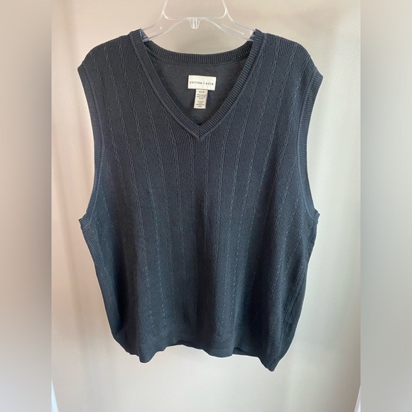 Cutter & Buck Other - Cutter & Buck silk/cotton blend vintage cable knit sweater vest